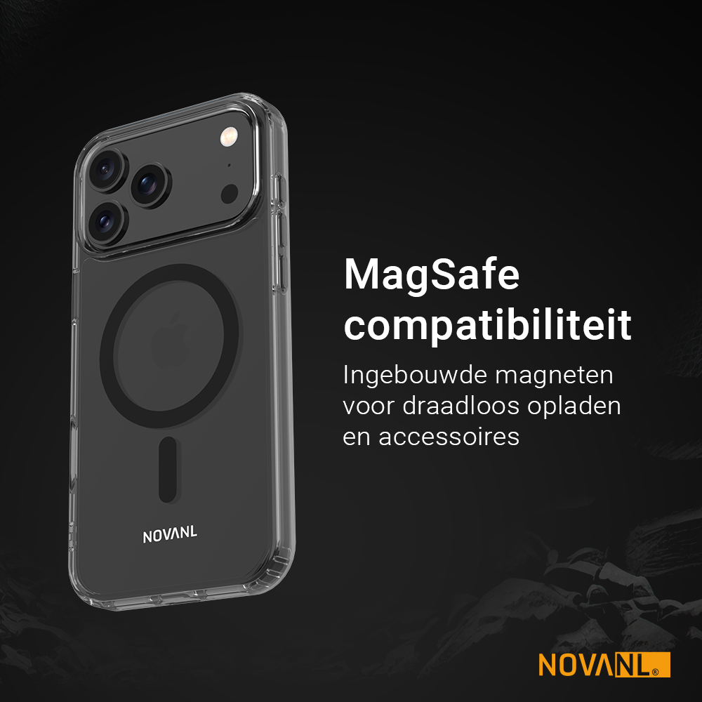 NOVANL ShockShield Case (incl. Magnetics) Compatible for iPhone 17 Pro Max