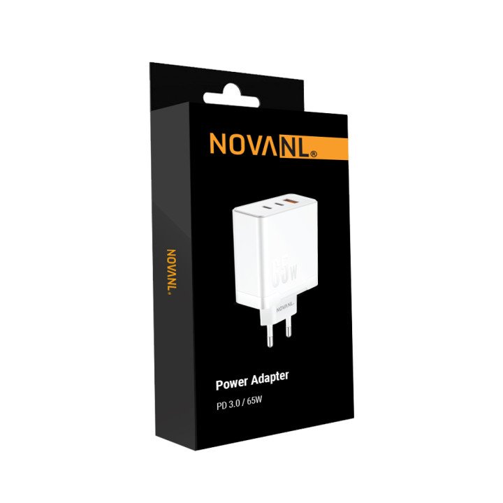 NOVANL ProCharge Ultra 65W GaN 2xUSB-A & USB-C (Triple Port)