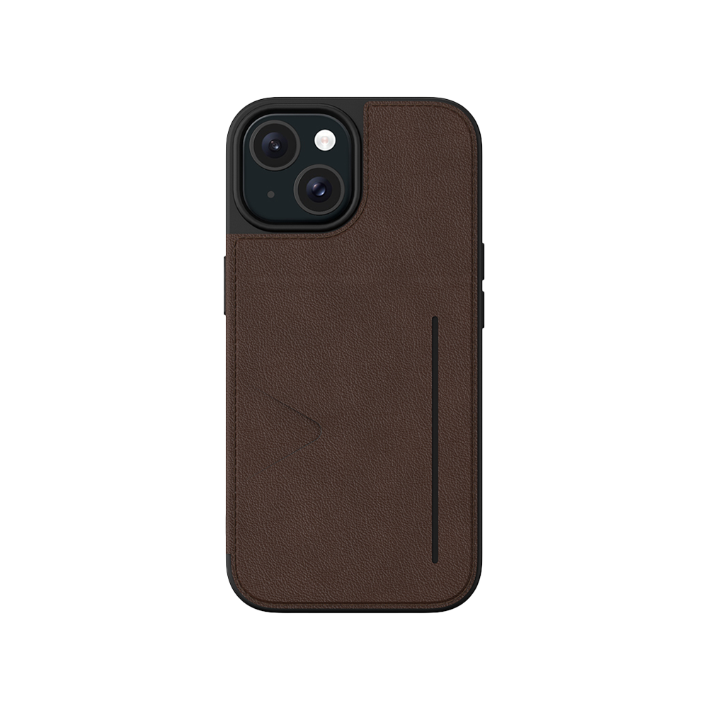 NOVANL WalletGuard hoesje voor iPhone 15 Bruin Brown