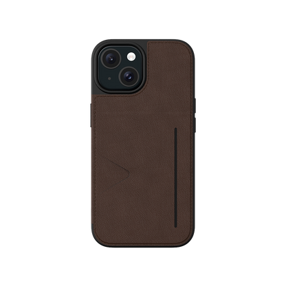 NOVANL WalletGuard hoesje voor iPhone 15 Bruin Brown