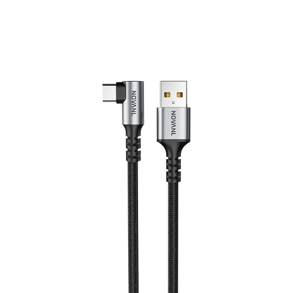 NOVANL SpeedCharge 90-graden USB A naar USB C kabel 18W (1.5M)