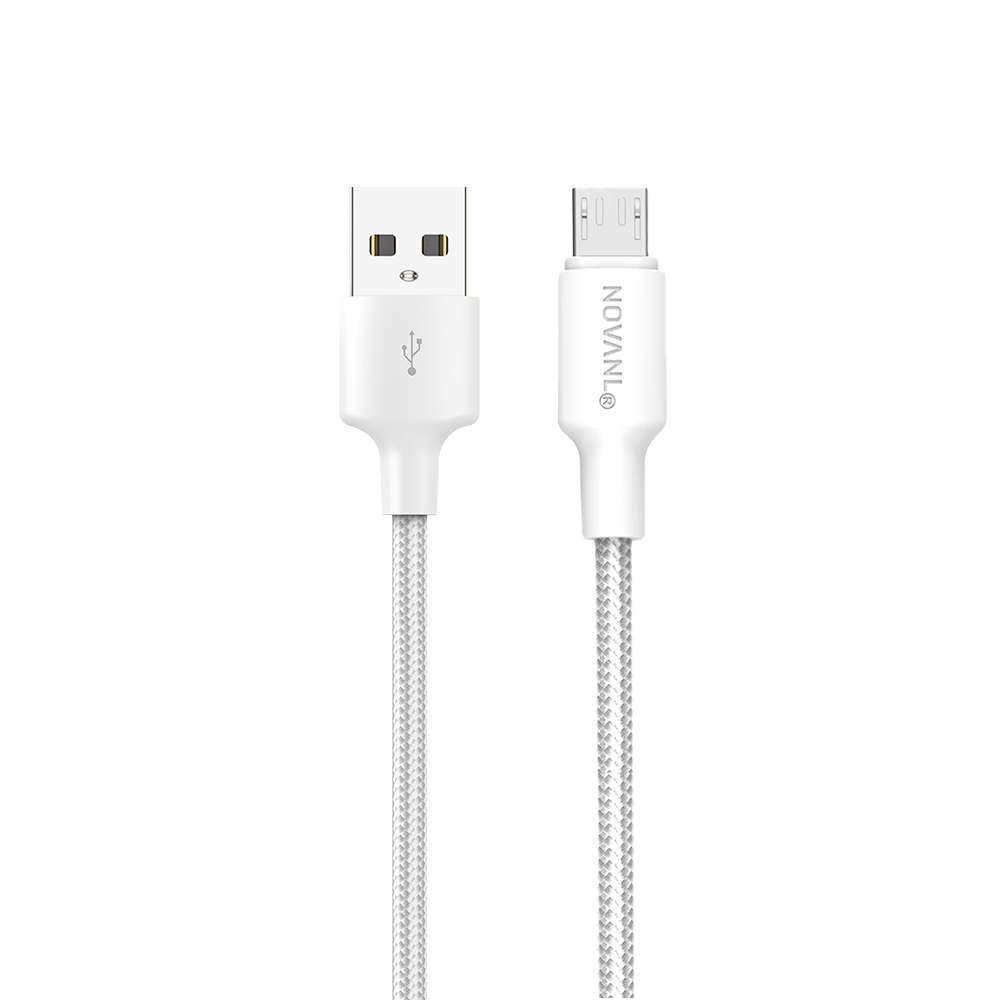 NOVANL SpeedCharge USB-A naar Micro kabel 12W wit White
