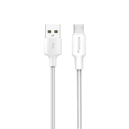 NOVANL SpeedCharge USB-A naar Micro kabel 12W wit White
