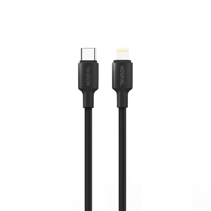 NOVANL SpeedCharge USB C naar Lightning kabel 20W Zwart Black