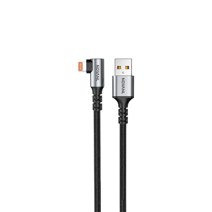 NOVANL SpeedCharge 90-graden USB A naar Lightning kabel 12W (1.5 m)