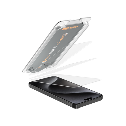 NOVANL 3-Pack Screen Protectors for iPhone 15 Pro with Installation Kit