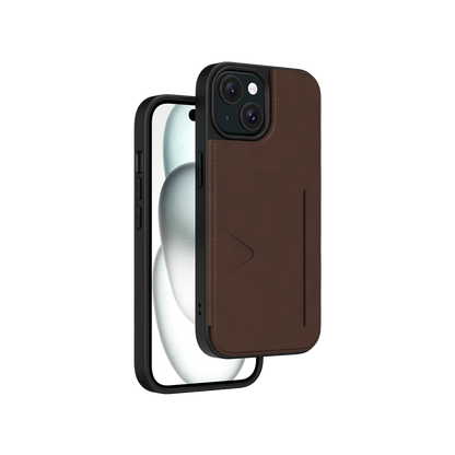 NOVANL WalletGuard hoesje voor iPhone 15 Bruin Brown