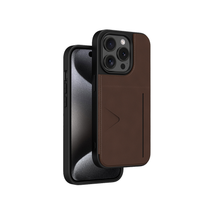 NOVANL WalletGuard hoesje voor iPhone 15 Pro Bruin Brown