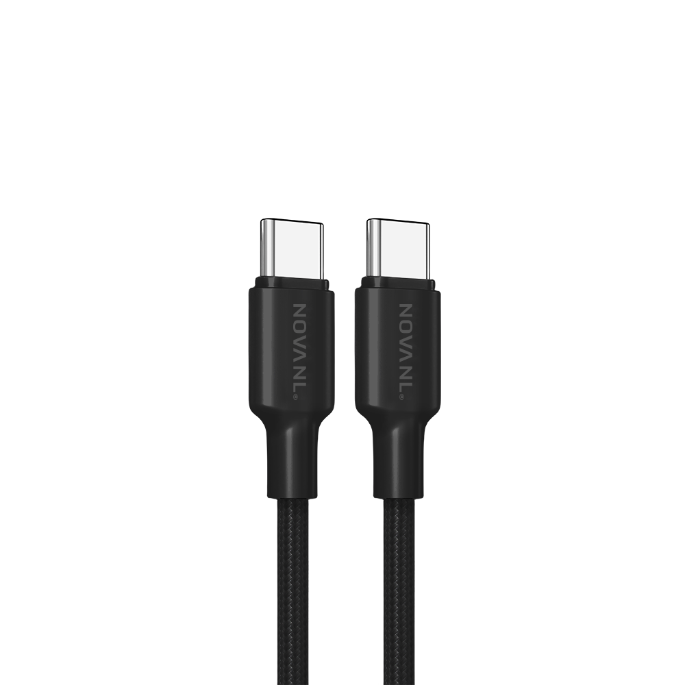 NOVANL SpeedCharge USB-C naar USB-C kabel 60W zwart Black
