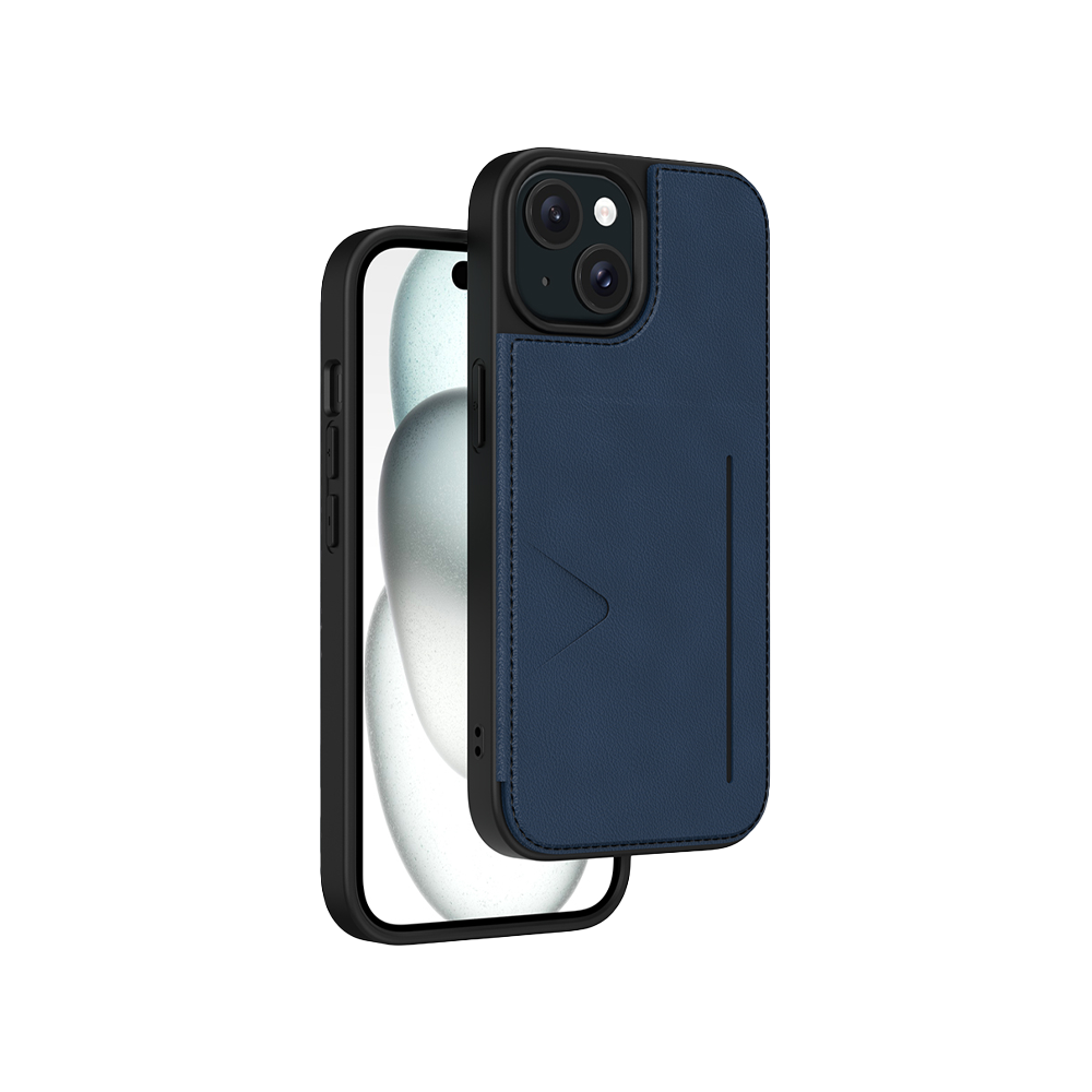 NOVANL WalletGuard hoesje voor iPhone 15 Plus Blauw Blue