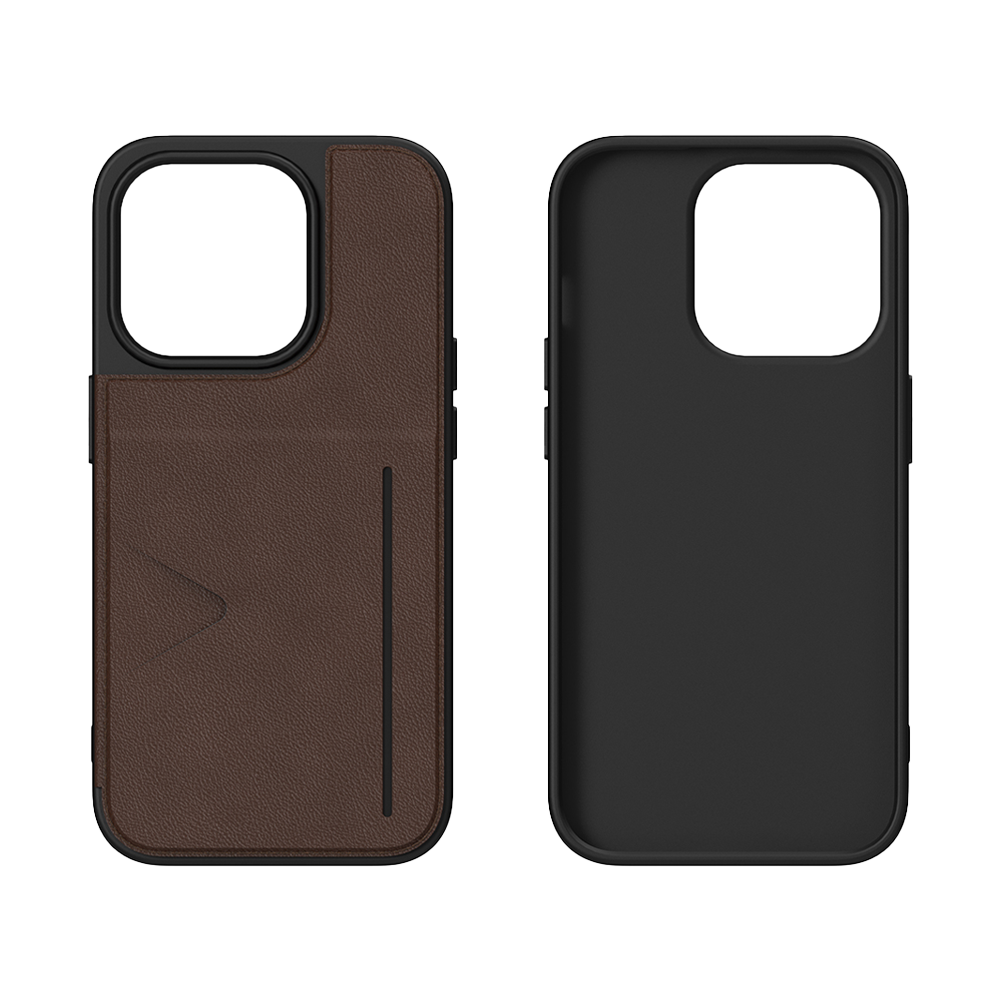 NOVANL WalletGuard hoesje voor iPhone 15 Pro Max Bruin Brown