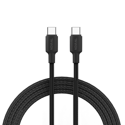 NOVANL SpeedCharge USB C naar USB C kabel 60W zwart Black