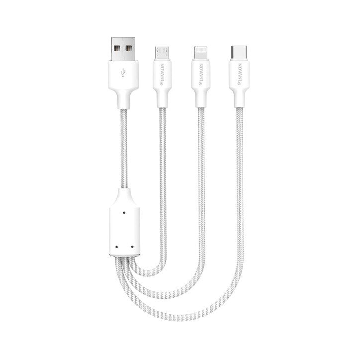 NOVANL SpeedCharge 1.5M USB A to 3-in-1 12W