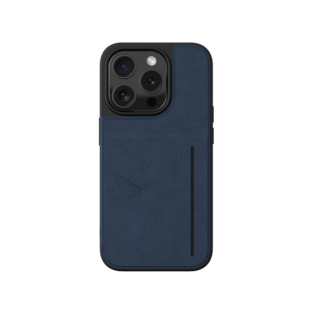 NOVANL WalletGuard hoesje voor iPhone 15 Pro Blauw Blue