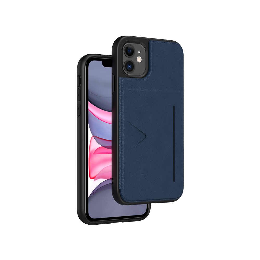 NOVANL WalletGuard hoesje voor iPhone Xs Max Blue Blauw