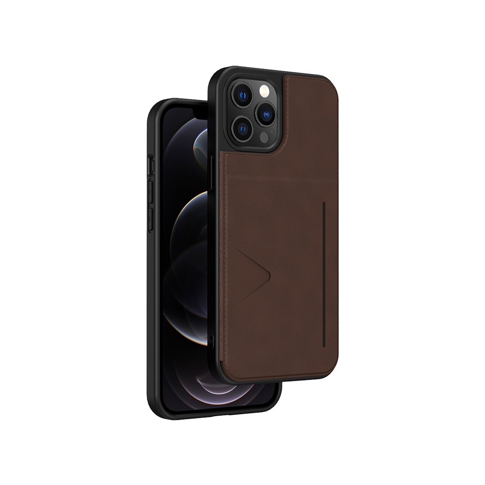 NOVANL WalletGuard hoesje voor iPhone 12 Pro Max Bruin Brown