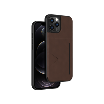 NOVANL WalletGuard hoesje voor iPhone 12 Pro Max Bruin Brown