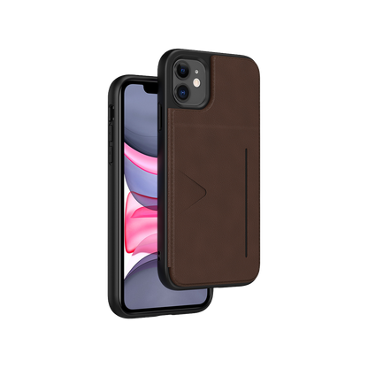 NOVANL WalletGuard hoesje voor iPhone 11 Bruin Brown