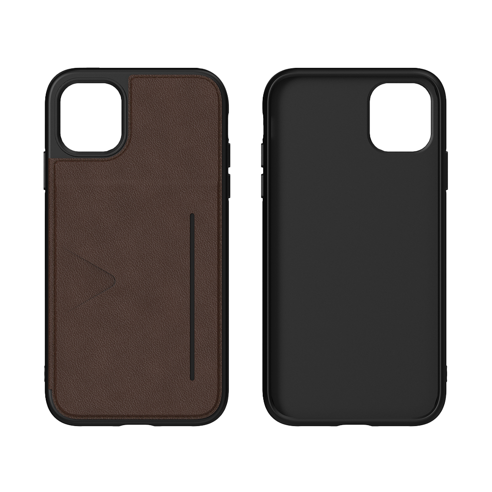 NOVANL WalletGuard hoesje voor iPhone X/Xs Bruin Brown