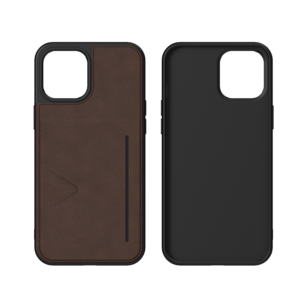 NOVANL WalletGuard hoesje voor iPhone 12 Pro Max Bruin Brown