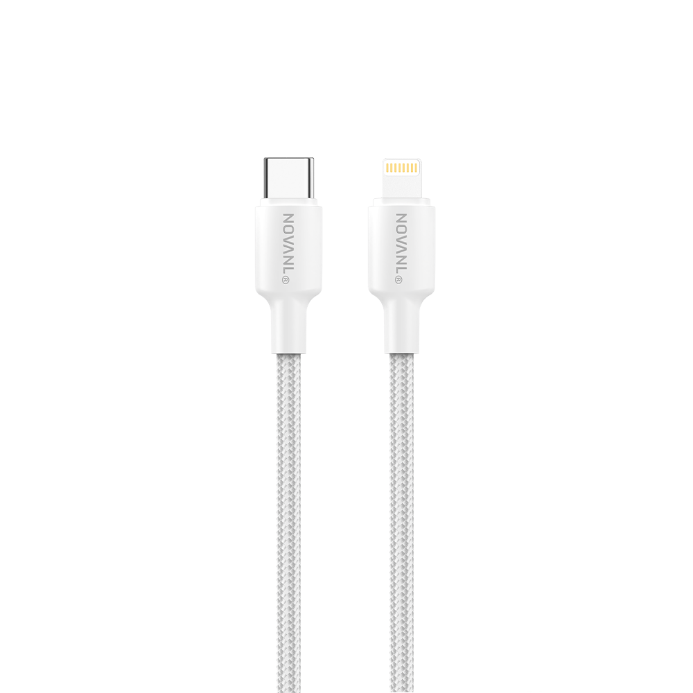 NOVANL SpeedCharge USB C naar Lightning kabel 20W Wit White
