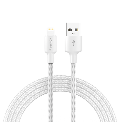 NOVANL SpeedCharge 2M USB A naar Lightning kabel 12W Wit White