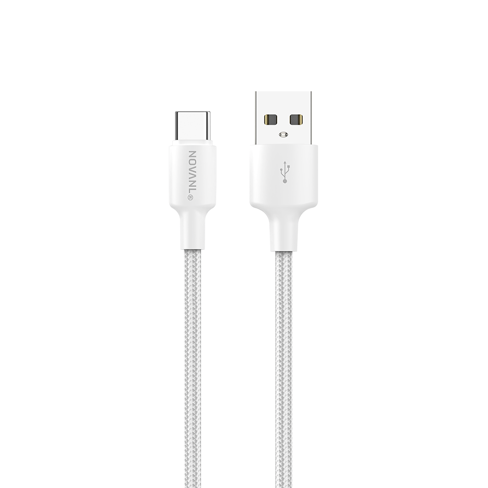 NOVANL SpeedCharge USB A naar USB-C kabel 12W Wit White