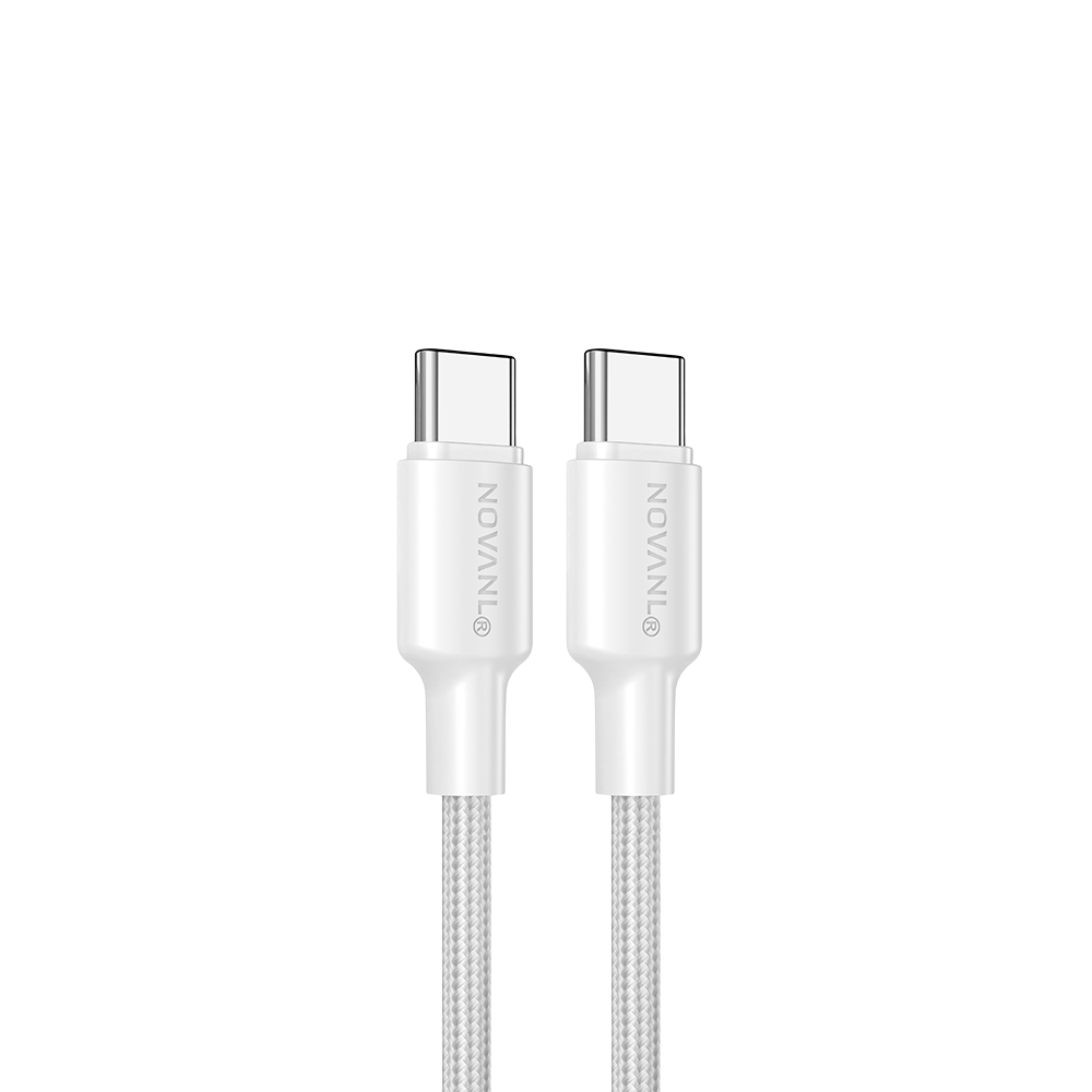 NOVANL SpeedCharge USB-C naar USB-C kabel 60W wit White
