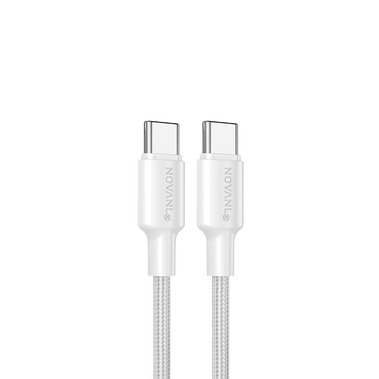 NOVANL SpeedCharge USB C naar USB C kabel 60W wit White
