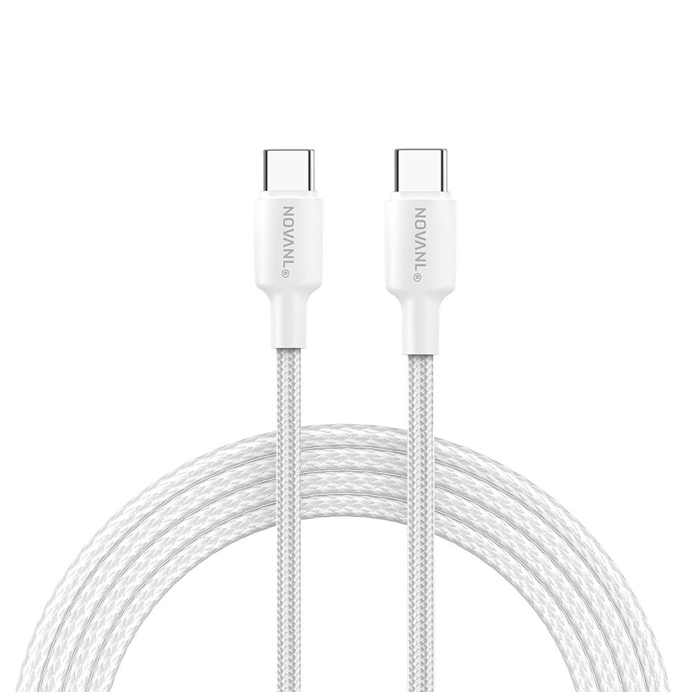 NOVANL SpeedCharge USB-C naar USB-C kabel 60W wit White
