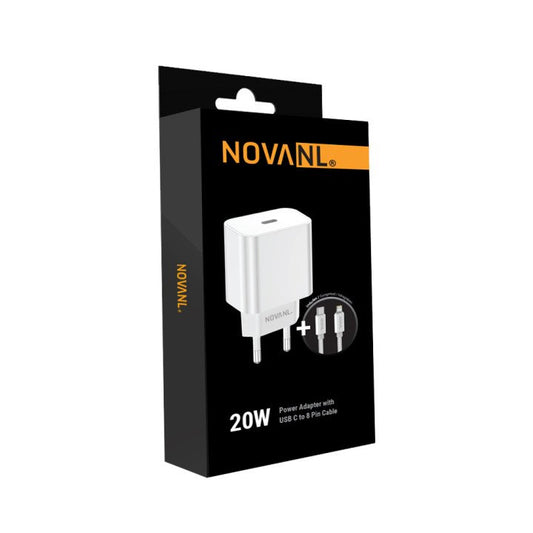 NOVANL ProCharge 20W with SpeedCharge USB-C to 8 Pin