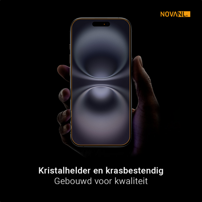 NOVANL 3 in 1 GlassProtector (incl. Applicator) Compatible for iPhone 17 Pro