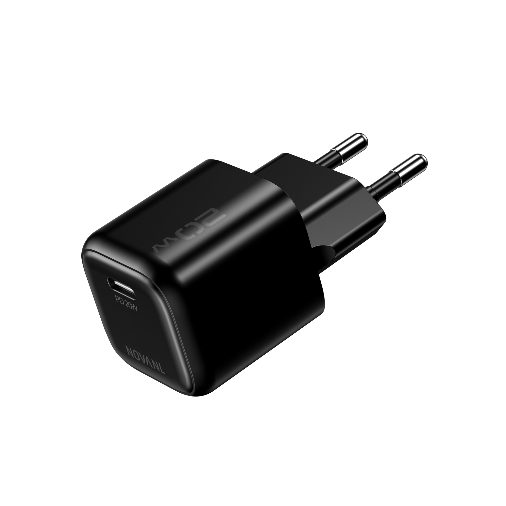 NOVANL GaNCharge 20W USB-C (Enkele Poort) Zwart  Black