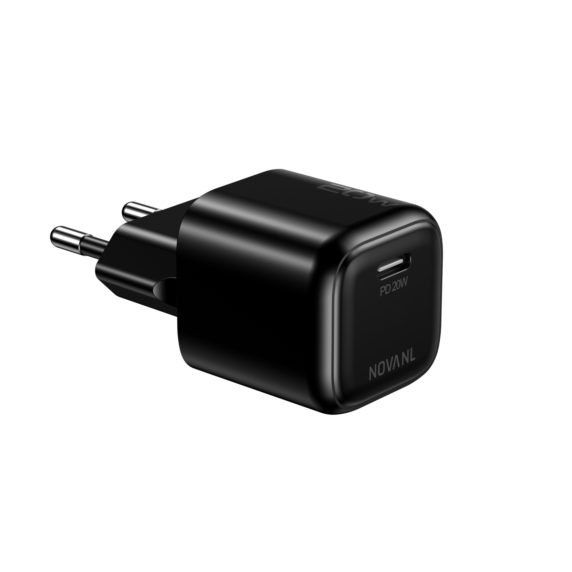 NOVANL GaNCharge 20W USB-C (Enkele Poort) Zwart  Black