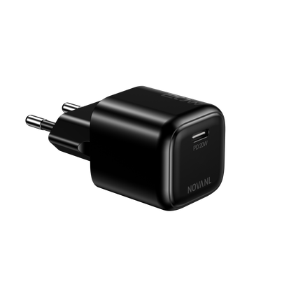 NOVANL GaNCharge 20W USB-C (Enkele Poort) Zwart  Black