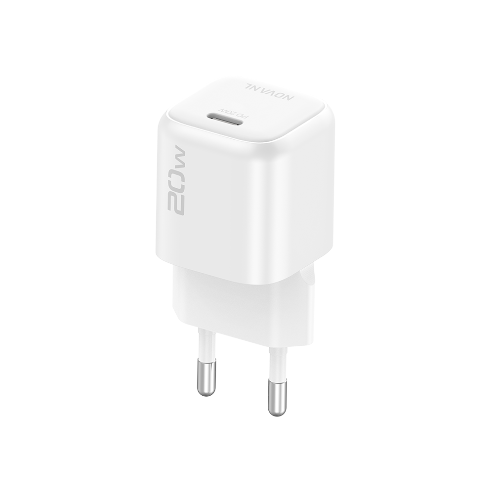 NOVANL GaNCharge 20W USB-C (Enkele Poort) Wit White