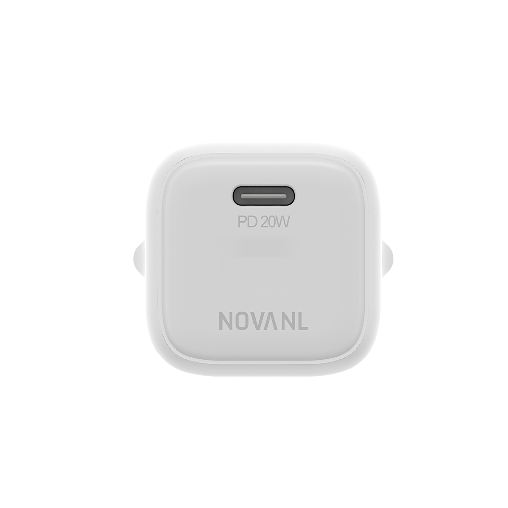 NOVANL GaNCharge 20W USB-C (Enkele Poort) Wit White