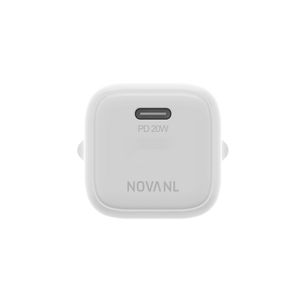 NOVANL GaNCharge 20W USB-C (Enkele Poort) Wit White