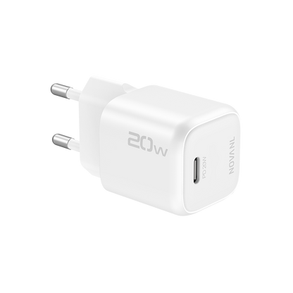 NOVANL GaNCharge 20W USB-C (Enkele Poort) Wit White