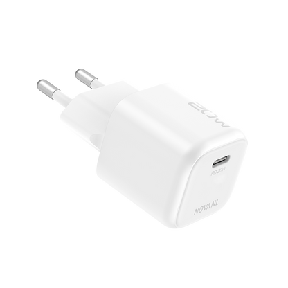 NOVANL GaNCharge 20W USB-C (Enkele Poort) Wit White