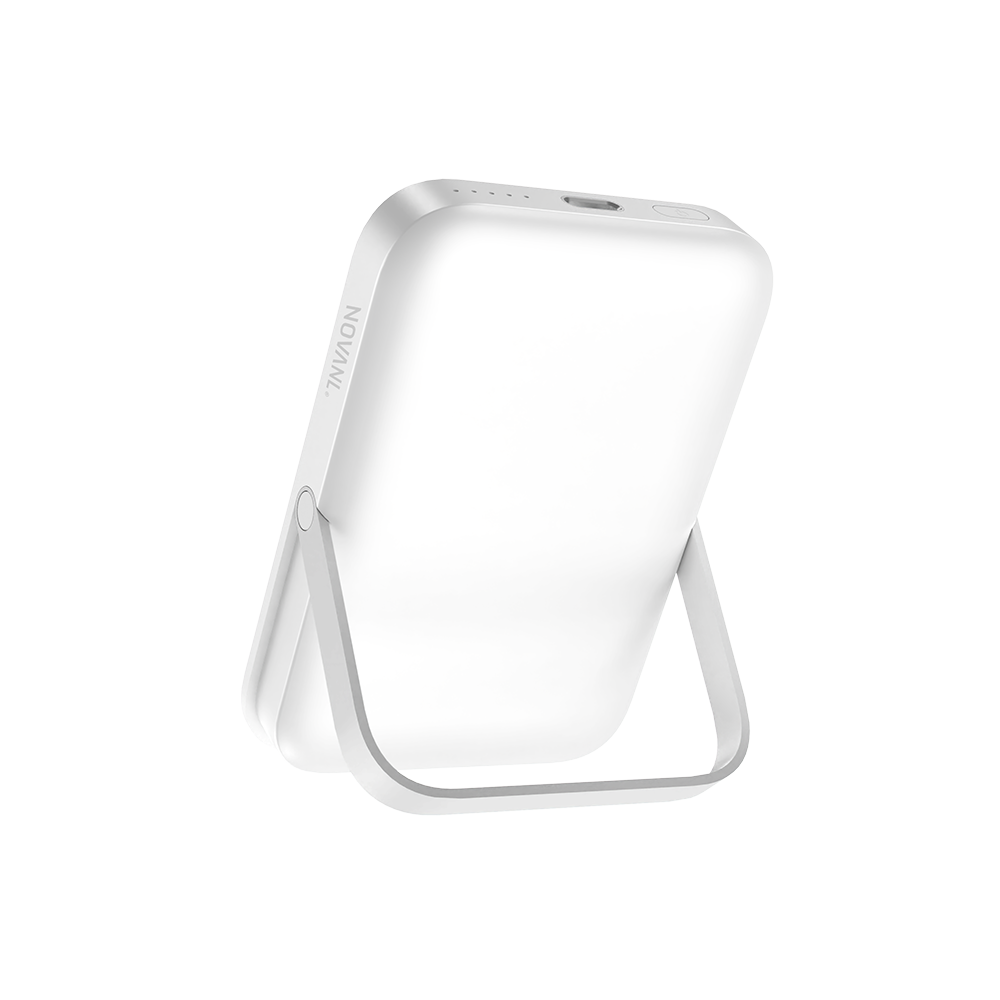 NOVANL PowerUp MagStand Pro 5.000 mAh Powerbank Wit - White