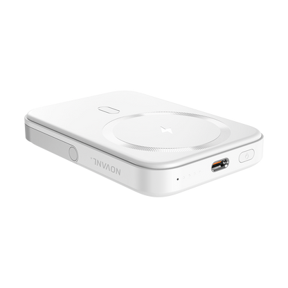 NOVANL PowerUp MagStand Pro 5.000 mAh Powerbank Wit - White