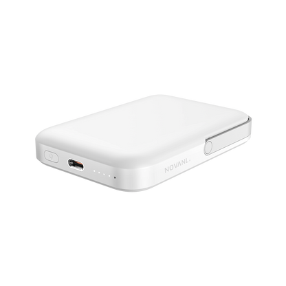 NOVANL PowerUp MagStand Pro 5.000 mAh Powerbank Wit - White