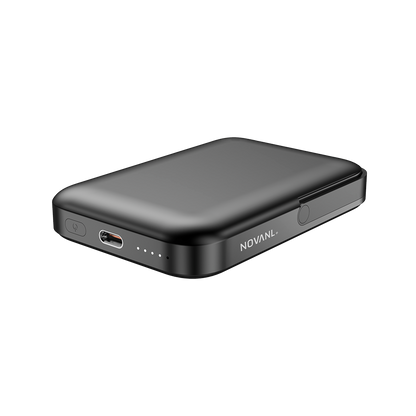 NOVANL PowerUp MagStand Pro 5.000 mAh Powerbank Zwart - Black