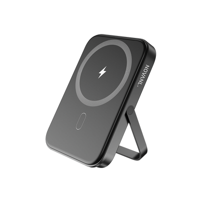 NOVANL PowerUp MagStand Pro 5.000 mAh Powerbank Zwart - Black