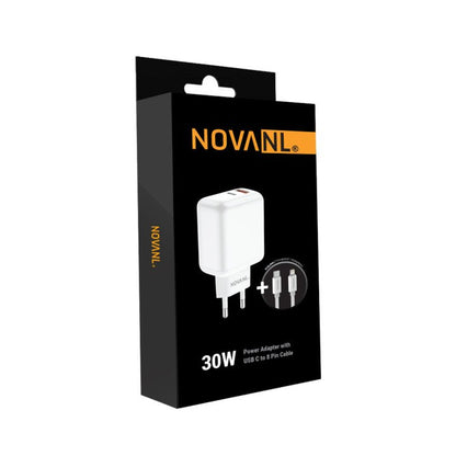 NOVANL ProCharge 30W with SpeedCharge USB A to 8 Pin