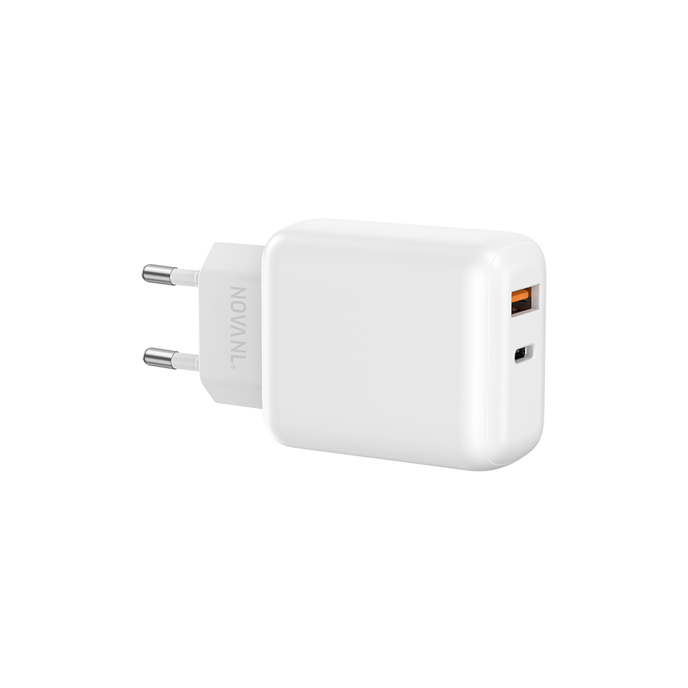 NOVANL ProCharge Adapter 30W met SpeedCharge USB A naar Lightning white 