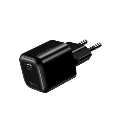 NOVANL GaNCharge 20W USB-C (Enkele Poort) Zwart  Black